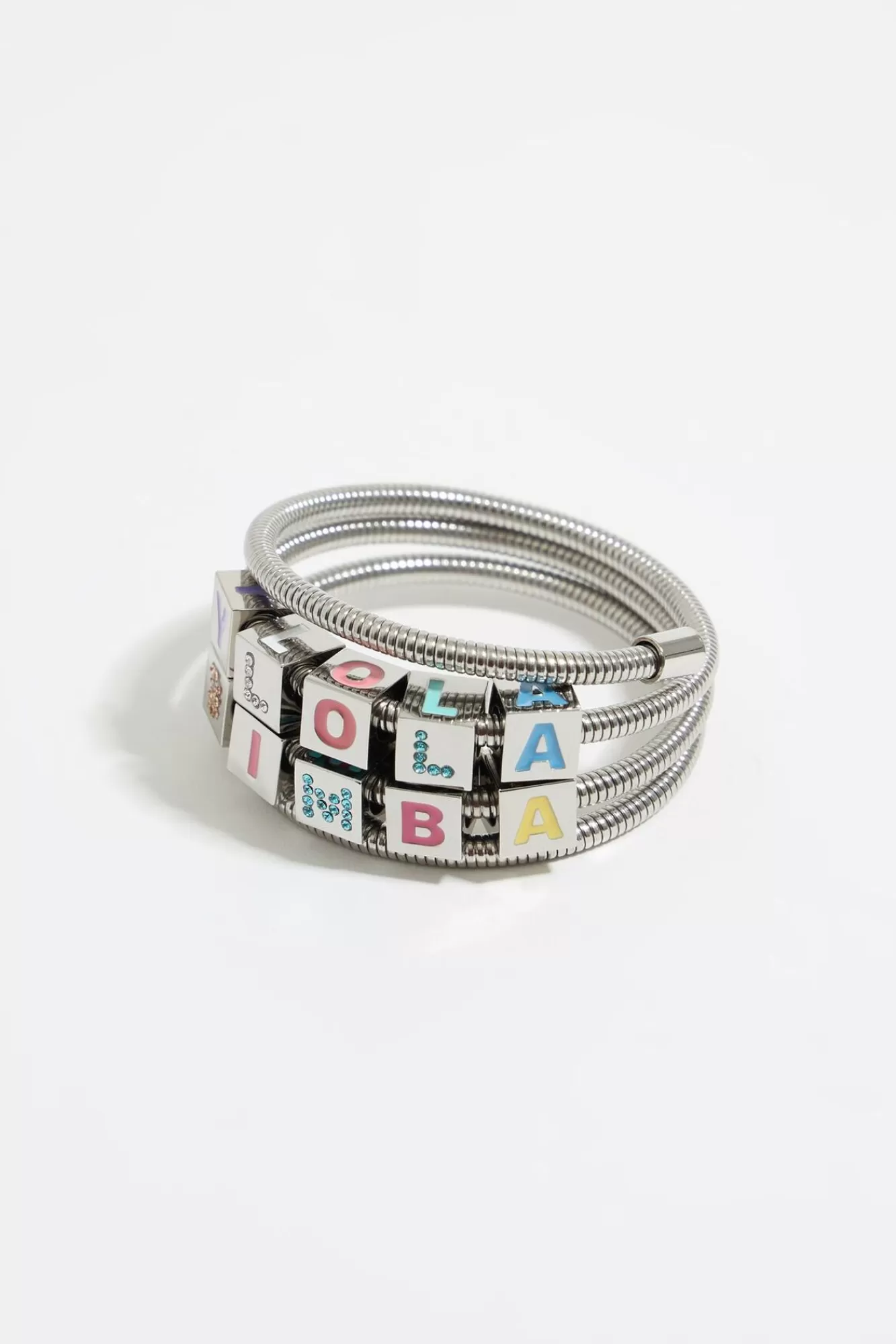 BIMBA Y LOLA Pulsera Muelle Logo Multicolor Y Cristales Discount