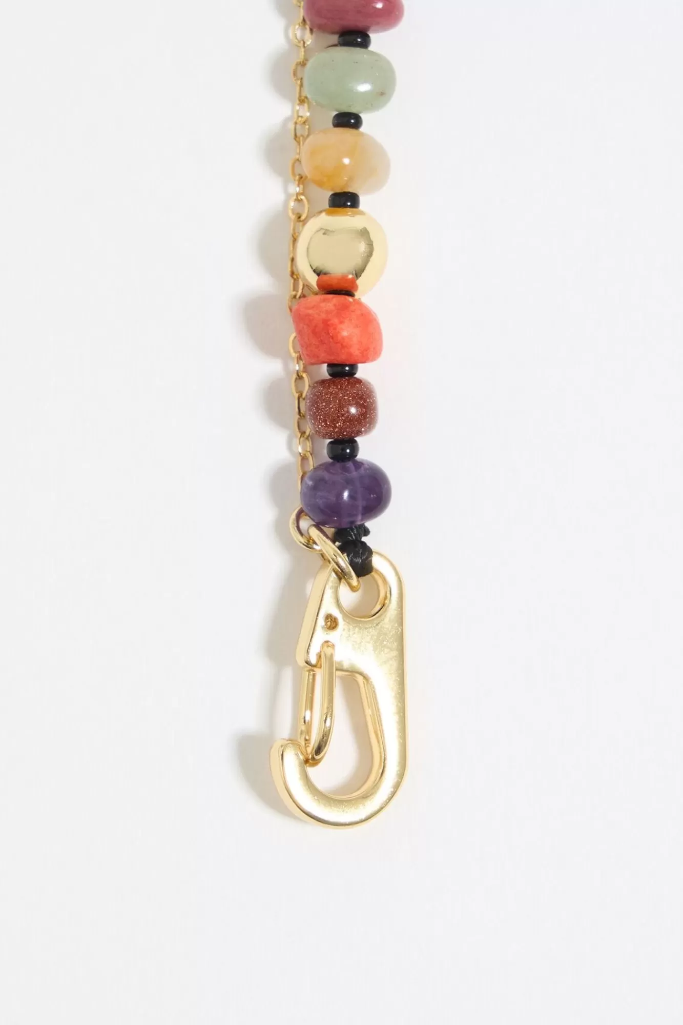 BIMBA Y LOLA Pulsera Piedras Multicolores Y Cadena Dorada Discount
