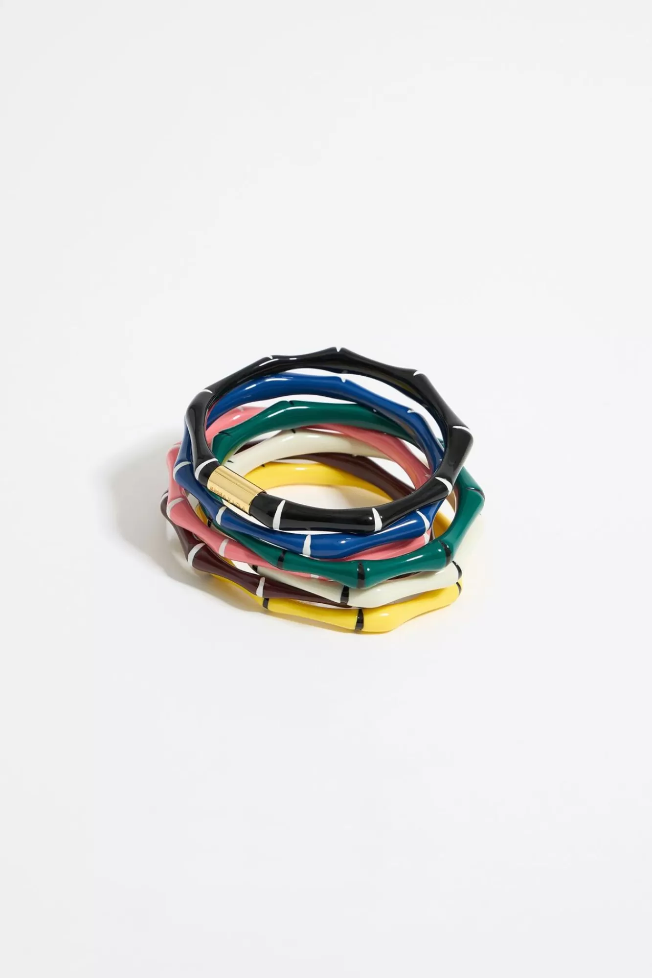 BIMBA Y LOLA Set De Siete Pulseras Bambu Resina Multicolor Sale