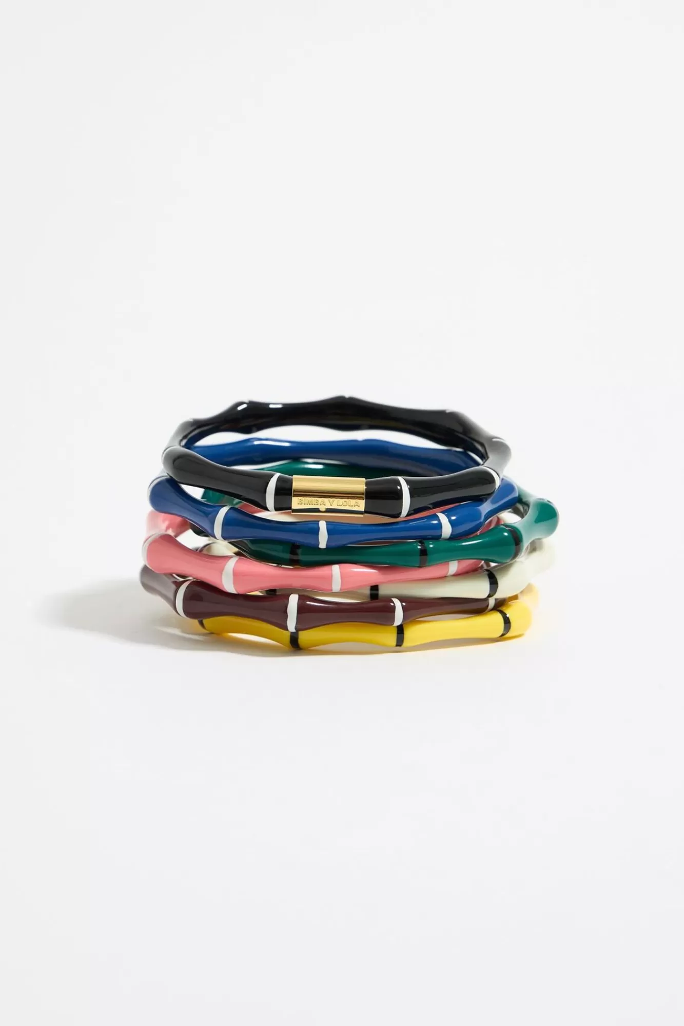 BIMBA Y LOLA Set De Siete Pulseras Bambu Resina Multicolor Sale