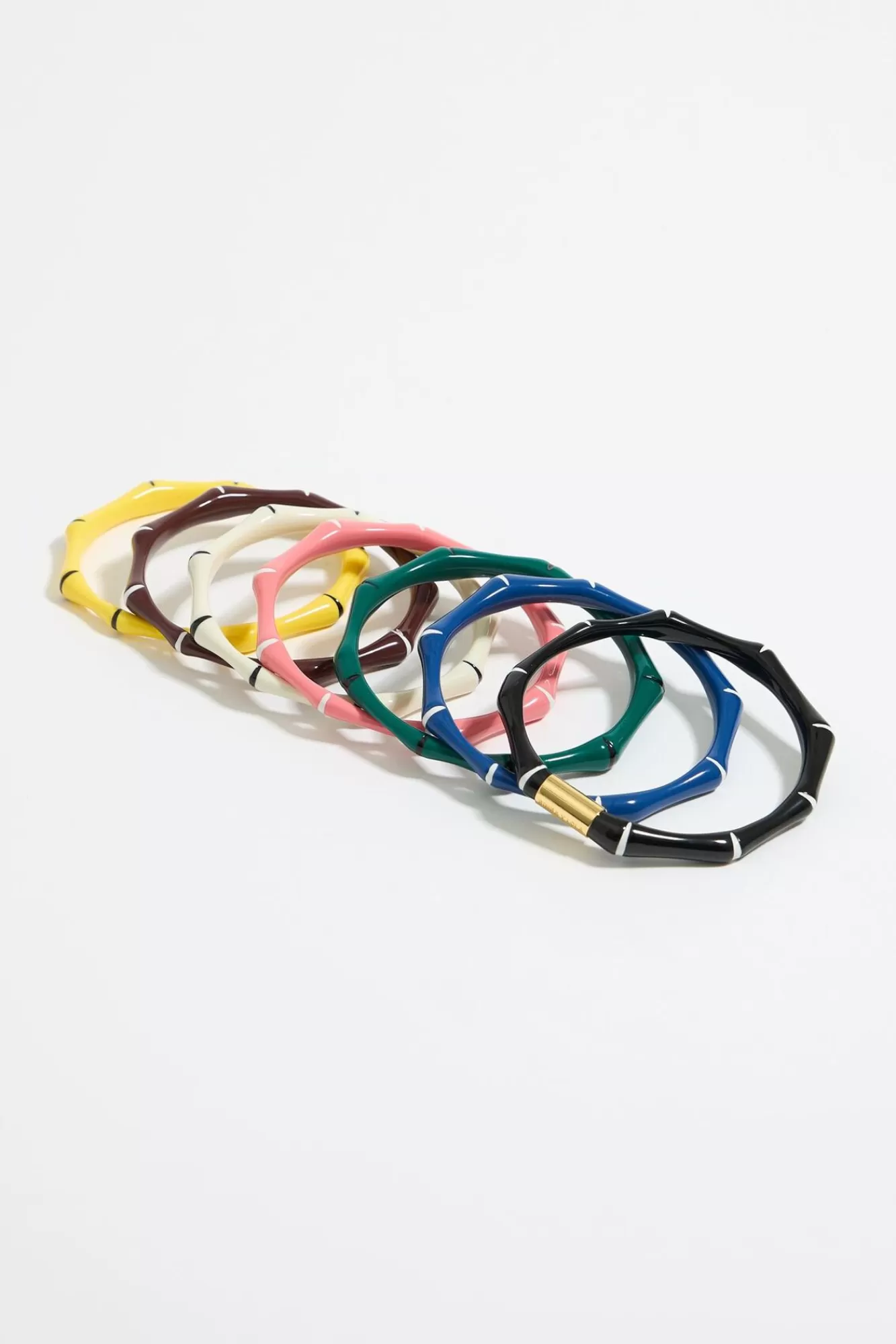 BIMBA Y LOLA Set De Siete Pulseras Bambu Resina Multicolor Sale